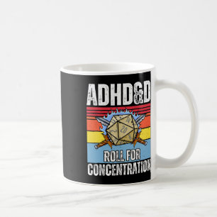 Retro Vintage Adhdandd Roll For Concentration Funn Coffee Mug