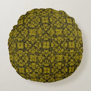 Retro Vintage Aesthetic Background Design 80s, 90s Round Pillow