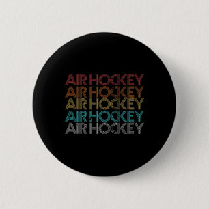 Retro Vintage Air Hockey 2 Inch Round Button