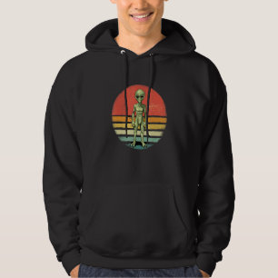 Retro Vintage Alien UFO Extraterrestrial Abduction Hoodie