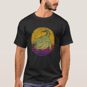Retro Vintage Alligator Gator Crocodile Zoo Animal T-Shirt