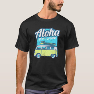Retro Vintage Aloha State of Mind Surfing Summer T-Shirt