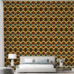 Retro Vintage Art Deco Geomatric Shapes Pattern Wallpaper<br><div class="desc">This retro vintage Art Deco pattern showcases a stunning combination of bold geometric shapes and rich earthy tones, including shades of orange, green, and brown. The symmetrical design draws inspiration from mid-century modern and 70s-style aesthetics, bringing a touch of vintage elegance to any space. Perfect for lovers of retro decor...</div>