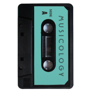 Retro vintage audio style cassette cover magnet