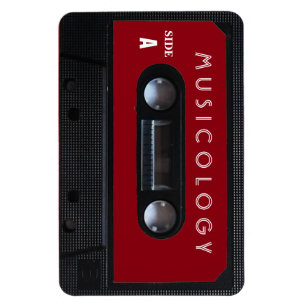 Retro vintage audio style cassette cover magnet