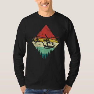 Retro Vintage Aviator Helicopter T-Shirt