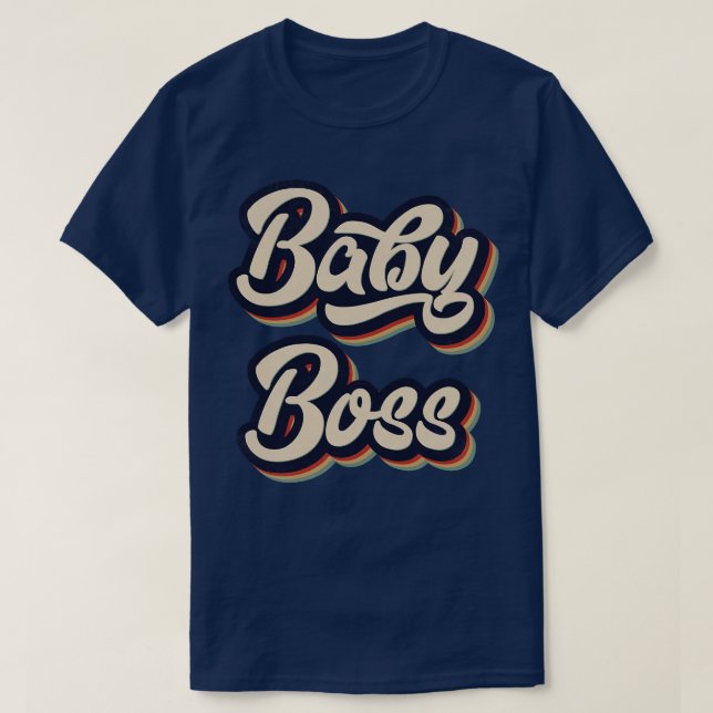 Retro Vintage Baby Boss T-Shirt (Design Front)