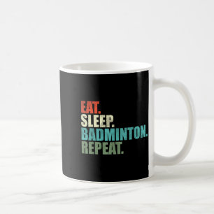 Retro Vintage Badminton Player  Coffee Mug