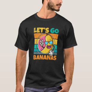Retro Vintage  Banana Meme Let Go Banana Peace Ban T-Shirt