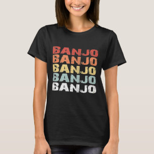 Retro Vintage Banjo 70s 80s Eighties Style T-Shirt