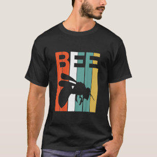 Retro Vintage Bee Beekeeper Silhouette Bee Lover B T-Shirt