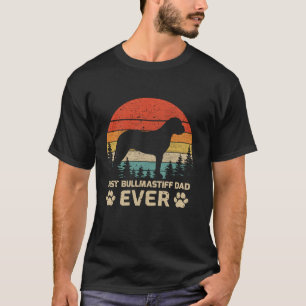 Retro Vintage Best Bullmastiff Dad Ever Father s D T-Shirt