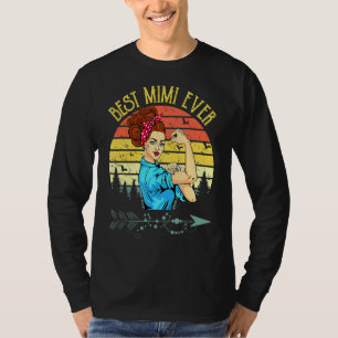 Retro Vintage Best Mimi Ever Mimi Mother's Day 3 T-Shirt