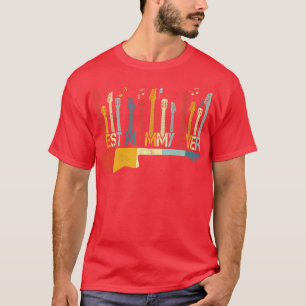 Retro Vintage Best Mommy Ever Guitar Lover Guitari T-Shirt
