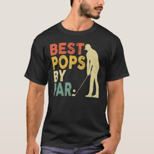 Retro Vintage Best Pops By Par Golf Father's Day F T-Shirt