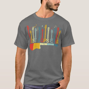 Retro Vintage Best Pops Ever Guitar Lover Guitaris T-Shirt