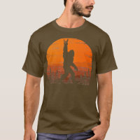 Retro Vintage Bigfoot Rock and Roll For Sasquatch 