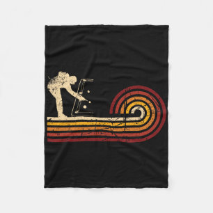 Retro Vintage Billiards Game 8 Ll Pool Player Tour Fleece Blanket