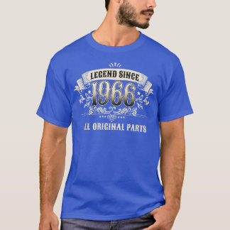 Retro Vintage Birthdaysince 1966 All Original Part T-Shirt