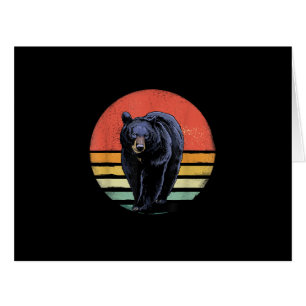 Retro Vintage Black Bear