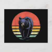 Retro Vintage Black Bear