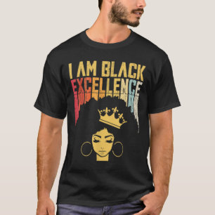 Retro Vintage Black Excellence African Pride Histo T-Shirt