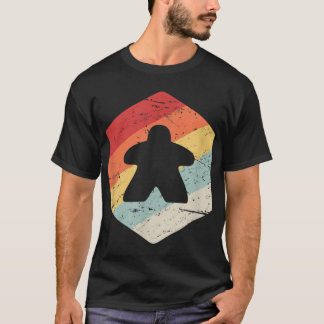 Retro Vintage Boardgame - Boardgaming Meeple T-Shirt