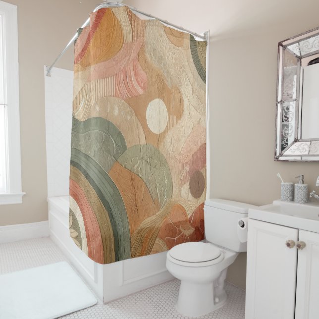 Retro Vintage Bohemian Earthy Abstract Design (In Situ)