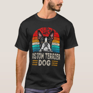 Retro Vintage Boston Terrier Dog Dog Owner T-Shirt