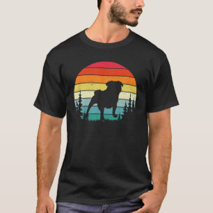 Retro Vintage Bulldog Dog Lover Gift Men Women T-Shirt