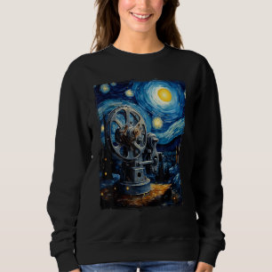 Retro Vintage Camera Filmmaker Film Reel Art Sweatshirt