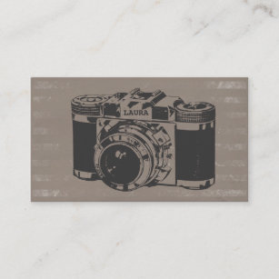 Retro Vintage Camera Photographer Business Cards