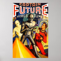 Retro Vintage CAPTAIN FUTURE NO 1 PULP MAGAZINE A
