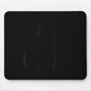 Retro Vintage Cat What_ Funny Black Cat  Mouse Pad