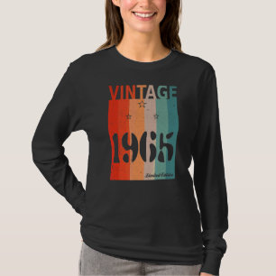 Retro Vintage Celebration Made 1965 Edition Birthd T-Shirt