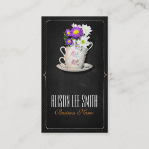 Retro/vintage chalkboard business card