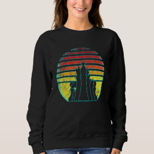 Retro Vintage Chess Pieces 80s Style Chess Sweatshirt