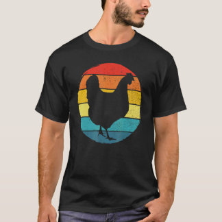 Retro Vintage Chicken Farm Poultry Farmer Gift T-Shirt