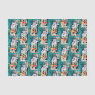 Retro vintage Christmas Angels party Tissue Paper