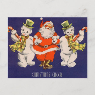 Retro vintage Christmas card