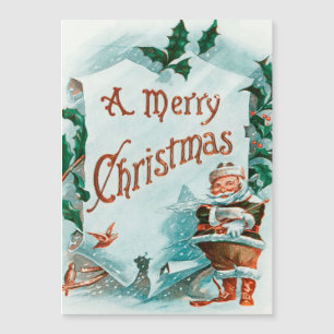 Retro Vintage Christmas Cool Santa Greeting