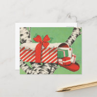 retro vintage Christmas mailbox 