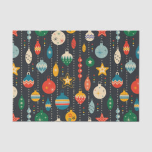 Retro Vintage Christmas Ornaments  Tissue Paper