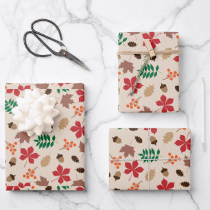 Retro Vintage Christmas Pattern Roses Wrapping Pap Wrapping Paper Sheet