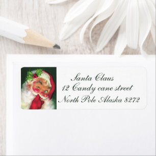retro vintage Christmas Santa add information