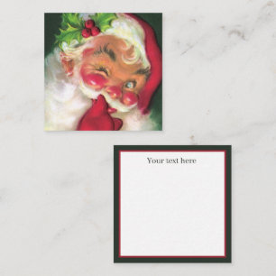 retro vintage Christmas Santa add text Card