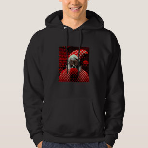 Retro Vintage Christmas Santa Claus Patterns Funny Hoodie