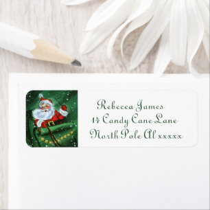 retro vintage Christmas Santa Holiday