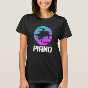 Retro Vintage Classic Piano Instrument Pianist T-Shirt
