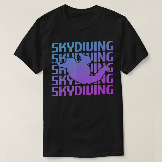 Retro Vintage Classic Skydiving Skydiver   6  T-Shirt (Design Front)